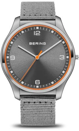 BERING Herren Uhr Quarz Movement - Ultra Slim Collection mit Edelstahl und Saphirglas 18342-577 - 3 ATM