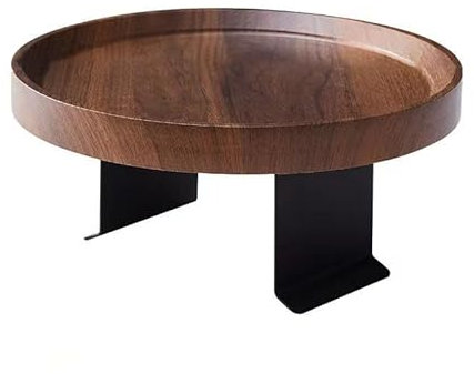 MOOWI Kaffee-Endtisch Sofa-Tablett, Tisch, Sofa-Armlehne, Clip-On-Tablett, natürliches Bambus-Sofa-Tablett, praktisches TV-Snack-Tablett for ferngesteuerte Kaffee-Snacks Beistelltisch (Color : 1)
