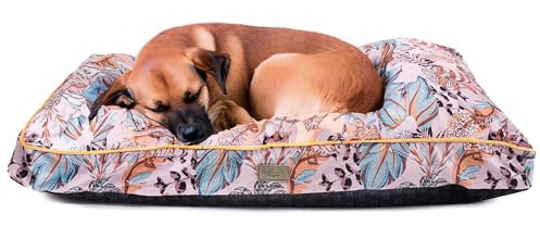 bo&flash Design Hundekissen Madison Erdem M – Formstabiles & Komfortables Hundebett – Hundematte mit waschbarem Bezug – Dog Bed rutschfest & stylisch – Hunde Kissen in Premium Qualität