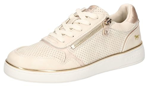 MUSTANG 1300-313, Zapatos con Cordones Mujer, Beige, 38 EU