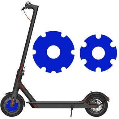 JOVERI Electric Scooter Front Wheel Sticker PVC Motor Protective Cover Shell, for Xiaomi, M365/1s/Pro Kick Scooter Accessories Scooter Wheel Cover(Blue)