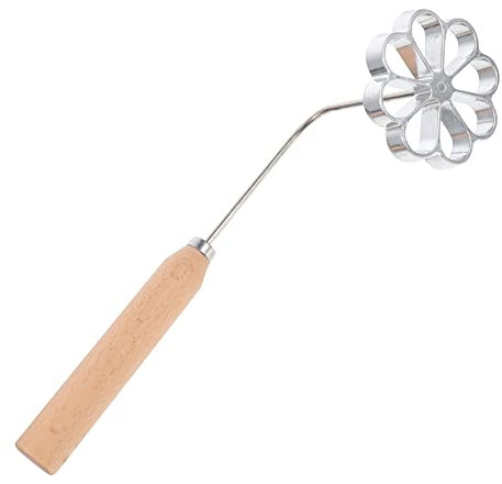 TIDTALEO Molde Para Aceite De Freír Mango De Madera Molde Para Freidora Utensilios De Cocina Para Aceite De Freír Buñuelos y Flores Fritas