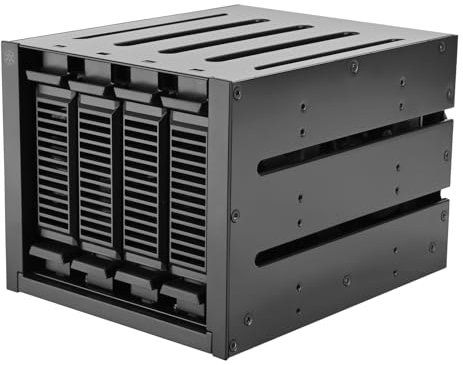 SilverStone Technology SST-FS304B-V, THREE 5.25 Device Bays to Four 3.5 SAS 12G/SATA 6Gbps Hot-Swap Cage with Support for 9.5mm Slim ODD