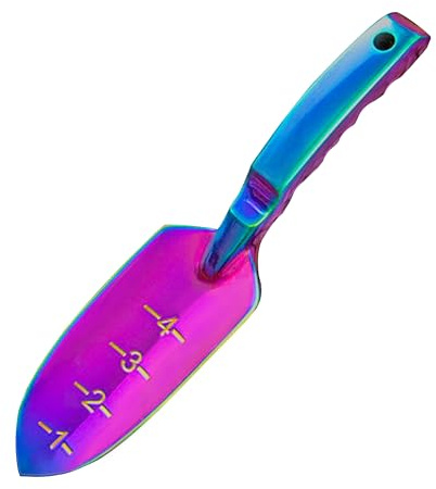Garden Shovel - Gardening Hand Tool, Heavy Duty Garden Trowel, High Strength Alloy Steel for Soil Digging Planting Weeding, Solid Metal Handle, Colorful