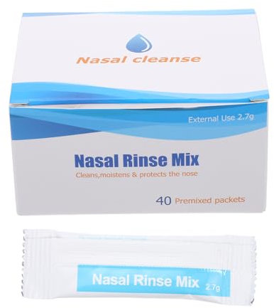 FOMIYES 80packs Professional Nasal Care Kit Saline Nasal Rinse Salt Packets for Dust Haze and Discomfort