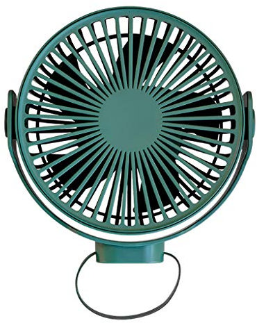 Rudiaoa 360 Rotation 7-Inch USB Rechargeable 4000mAh Desk Hanging Fan 4 Speed Ceiling Fan for Camping Tent Outdoor School
