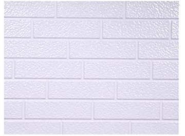 Ensemble de panneaux d'isolation en polyuréthane - Décoration murale extérieure avec motif grain de brique - Surface sculptée en métal pour une meilleure efficacité thermique