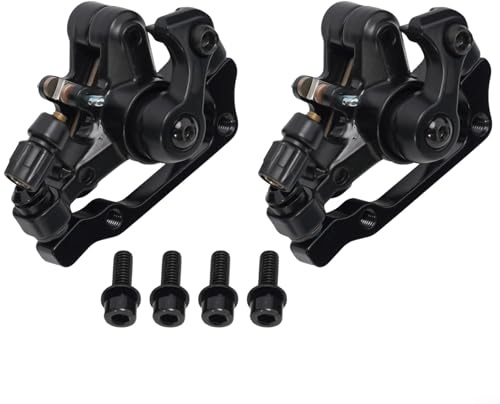 JoyousMall Fahrradbremssättel, Fahrrad-Scheibenbremsen vorne und hinten, Mountainbike, mechanische Scheibenbremse, Set, schwarz (vorne vorne + hinten)