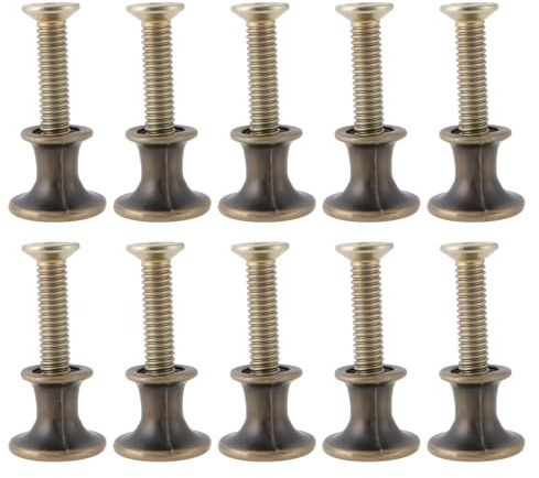 LT Easiyl 10 Pezzi 12x11 Mm Mini Pomelli Retrò A Forma Di Fungo In Lega Per Cassetti Per Progetti Fai Da Te Di Mobili Armadietti E Scatole Portagioie