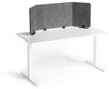 Durable Panneau Acoustique de Bureau Effect 160, Pliable, Noir, 513001