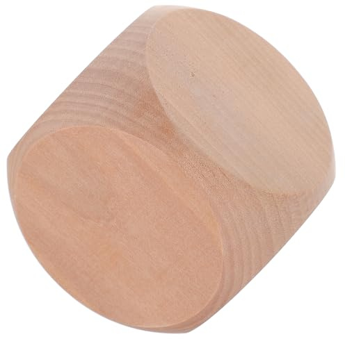BCOATH Dado Fai da Te Vuoto in Legno 80 Mm, Dado a Cubo Artigianale per Giochi da Tavolo e Feste, Blocco in Legno Grezzo Personalizzabile per Attività Creative