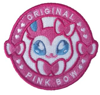 VALKYNEA 100 % broderad anime -art/sylveon tuft/Monster Poke/Patch Embroidery (krok och ögla/Velcr0)