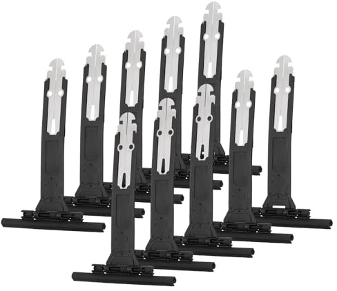 QUARKZMAN 10 pcs Ressort de suspendu pour volet roulant, mini ressorts pour volet roulant à queue d'aronde fendue en acier inoxydable et nylon, pour lames de stores enrouleurs, Noir