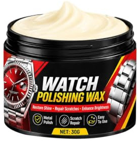 Polierwachs, Metall-Poliercreme für Edelstahl-Uhrenarmbänder, Schmuckverbindung zum Entfernen von Kratzern, Anlaufen, Oxidation, Wiederherstellung des Glanzes, für Gold- und Silber-Uhrenarmbänder