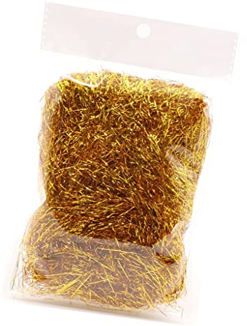 Sharplace Metallic Papier Füllmaterial Dekomaterial für Geschenk Verpackung Wrap Korb Füllung Party Supplies, Gold