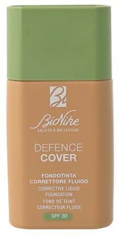 Bionike Defence Cover - Fondotinta Correttore Fluido Alta Coprenza SPF 30, per Pelli Sensibili e Intolleranti con Discromie, Contrasta gli Inestetismi della Pelle, Effetto Comfort a Lunga Durata 40 ml