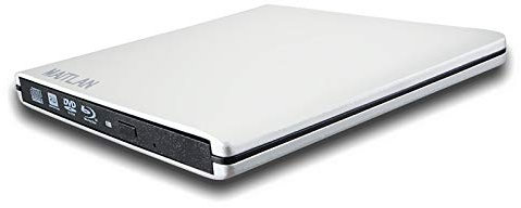 Ultra-Thin USB 3.0 3.1 Portable External Blu-ray 4K UHD HD 3D DVD Player Optical Drive for HP Pavilion X360 X 360 15 14 15t 14t 11 13 ZBook 15 X2 17 2-in-1 Convertible Laptop, BD-RE DVD-RW DL Burner