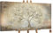 YS-Art Dipinti a mano Albero d'oro Quadri acrilici su tela pronti da appendere paesaggio di tipo astraente con oro 120x60 cm
