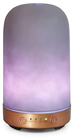 Earnest Living Ätherische Öl-Diffusoren für ätherische Öle 100 ml Ultraschall-Diffusoren 4 Timer Nachtlichter und Auto-Off-Funktion Home Office Aromatherapie-Diffusoren für ätherische Öle Geschenk