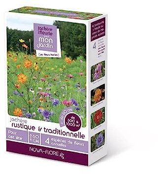 Novaflore - Prairies fleuries : jachère rustique et traditionnelle 500 à 1000 m2