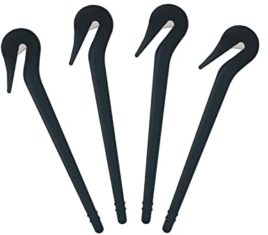 KINBOM 4 Stück Haarband Entferner, Pferdeschwanz Entferner Elastischer Haarbandschneider Pony Pick Cutter Haarband-Entfernungswerkzeug Band Cutter für Alle Haartypen (Schwarz)