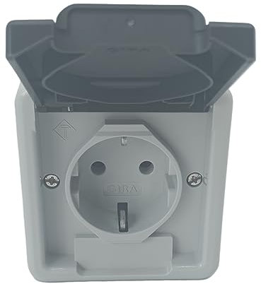GIRA 444030 Steckdose mit Klappdeckel IP44