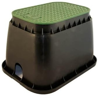 Generisch RAIN Ventilkasten Ventilbox Verteilerkasten Bewässerung Rund Jumbo Standard mit Kugelhahn 3/4 mit Deckel - Auswahl (Mini)