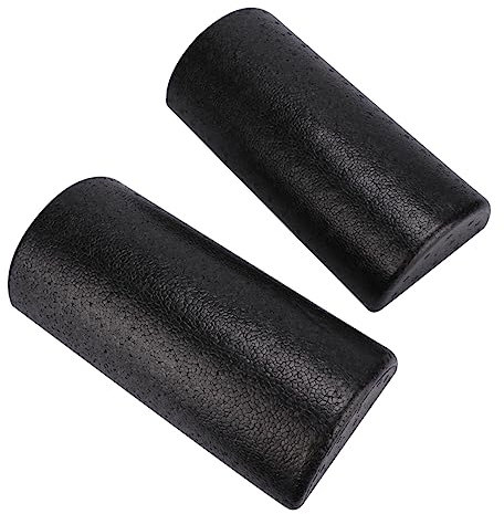Toddmomy 2stücke Yoga Roller Für Muskeltherapie Halb Design Für Rücken Beine Und Hochdichte Massagezylinder Für Tiefengewebe-therapie Für Fitness Und Sportliebhaber
