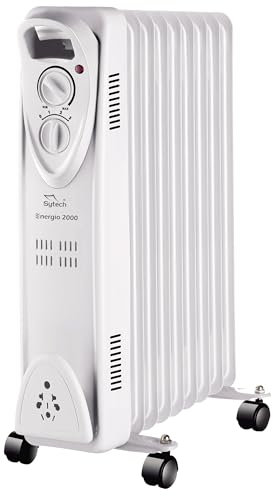 radiador de aceite, energio 2000, 9 elementos, 2000w, blanco (sytech)