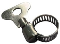 LonESA 10-Pack 304 Stainless Steel Hose Clamps, Adjustable Thumb Screw Key-Type Clamps,Ideal for Plumbing, Automotive, and Machinery Applications 6-12mm(1/4-1/2)