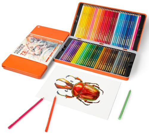 Woomer Premium Colored Pencils: 3.8mm Durable Artists Soft Core, 72 Colors for Pro, Enthusiast, Single Color Available