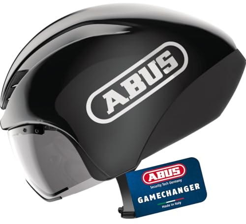 ABUS Casco contrarreloj GameChanger TT 1.1, casco aerodinámico para ciclismo deportivo, triatlón, contrarreloj y ciclismo en pista, para hombres y mujeres, talla L, negro