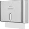 PLUSSEN Dispensador de toallas para toallas de papel, dispensador de papel público, dispensador de toallas con cerradura, dispensador de papel ABS, pared (gris 6007)
