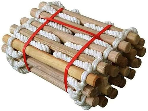 CXJGCRDM Strickleiter, weiche Leiter, Rettungsleiter, Kletterstrickleiter, technische Kletterleiter für Zuhause, für die Sicherheit bei Notarbeiten, Selbstrettung, Flucht, weiche Sicherheitsleiter (:
