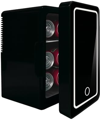 iTOMA Mini-réfrigérateur personnel, Capacité 6 L, Peut réfrigérer produits de soin, snacks, boissons, Portable & Compact, Noir K6200BK
