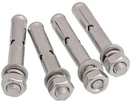 1/5 piezas M6 M8 M10 M12 316 A4 Tornillo de expansión hexagonal acero inoxidable Pernos anclaje hormigón(5pcs,M12x80)
