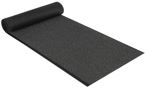 Internethandel Pfordt Schmutzfangmatte Anthrazit, 200x90 cm, Fußmatte rutschfest aus Polyamid, Schmutzfangläufer für innen und überdachten Außenbereich
