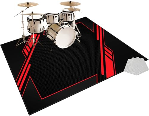 Drum Teppich Schallschutzmatte Schlagzeug Teppich 230 x 200 cm Schlagzeugteppich Drum-Matten-Teppich Schalldicht Teppiche Schallschutz Teppich Drum Rug Drum Matte Drumteppich Musikinstrumentenmatte