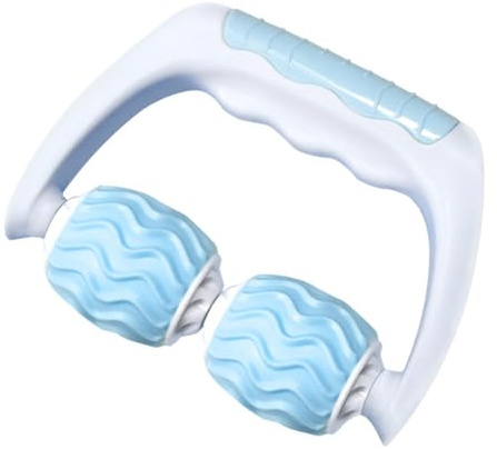 QUMIIRITY Tragbare Massage Rolle Handmassageroller Aus Robustem Material Ergonomisch Mit Griff Zur Muskelentspannung Für Körper Nacken Beine Wellness