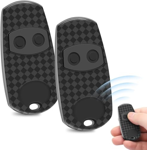 2 piècesTélécommande pour Top 432, Top 432 EE, Top 432 NA, 433,92 MHz télécommande pour portails pour Telecommande 2 canaux, noir