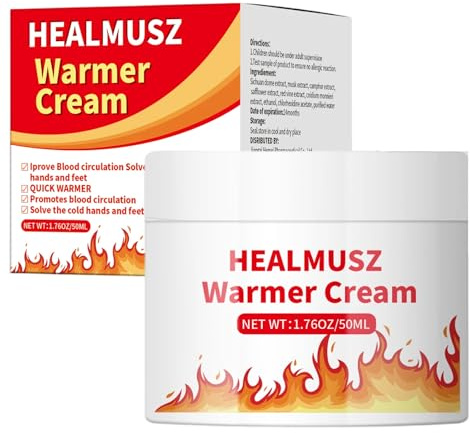 50ml WärmeCreme, Langanhaltender Wärmesalbe, Schnell Einziehend, Wirkt Gegen Muskelkater & Gelenke, Entspannung und Erholung nach dem Sport, für Nacken und Lendenbereich