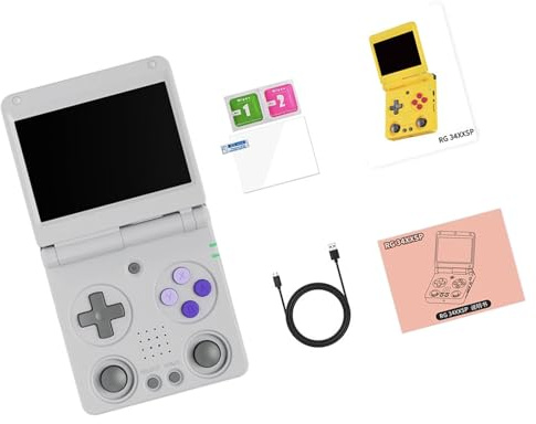 Foldable Vintage Gaming Device 64GB Built-in Memory ABS Construction Vintage Game Console