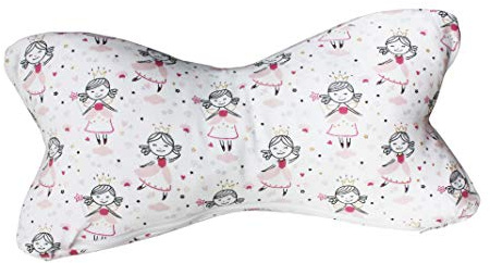 Biona Lesekissen/Leseknochen/Knochenkissen 35x18 cm + Ökotex (Jersey Prinzessin, mit Inlett)