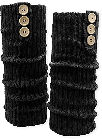 SoulCats Bein Stulpen mit Knöpfen Beinwärmer blau, beige oder schwarz