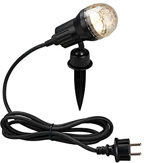 Briloner Leuchten – Luci per Sentieri, Faretti LED da Giardino, Luci per Esterno con Piccetto, orientabile GU10, IP44, 3 Watt, 250 lumen, 3.000 Kelvin, 110 x 195 x 95 mm (L x A x P)