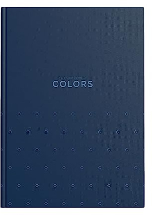 Extra Dickes Kladde/Notizbuch A4, kariert, 192 Blatt, 384 Seiten, 70 g/m2,1 Stück, Blau