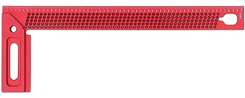Medidor de Posicionamiento de Orificio de Trazo de ángulo Recto Regla de Marcado de Trazo de Carpintería 300 Mm para Taller, Decoración del Hogar