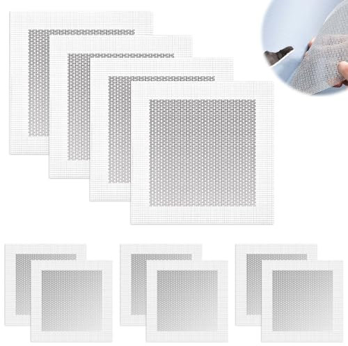 10 Pcs Wall Repair Patches - 10/20cm Plaster Patches for Walls, Ceilings & Drywall (10cm×6, 20cm×4)