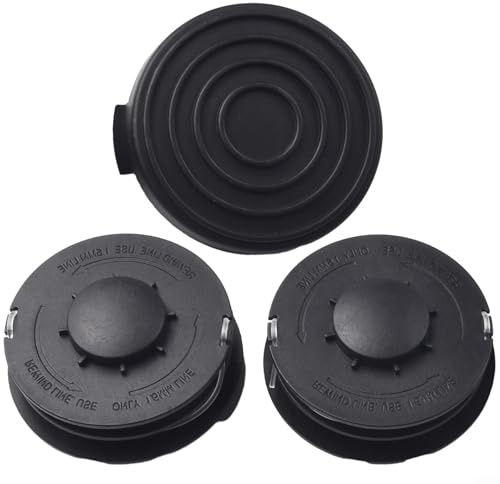 EpheyFIF 2 Stück Trimmerspule und Faden mit Abdeckung für ALDI Gardenline GLR 451, GLR 452, GLR 453, GLR 454, GLR 455, GLR 456, GLR 457, GLR 458, GLR 459