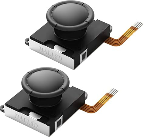 BRONAL Joystick TMR Effet Hall Remplacement Joy-Con Switch OLED Lite Lot 2 | Sticks analogiques anti-dérive compatibles Joy-Con gauche et droit pour console Switch, réparation précise sans décalage